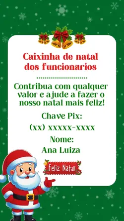 caixinha de natal 