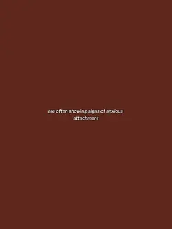 anxious attachment