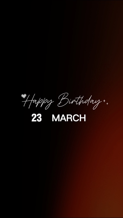 FELIZ CUMPLEAÑOS 23mar
