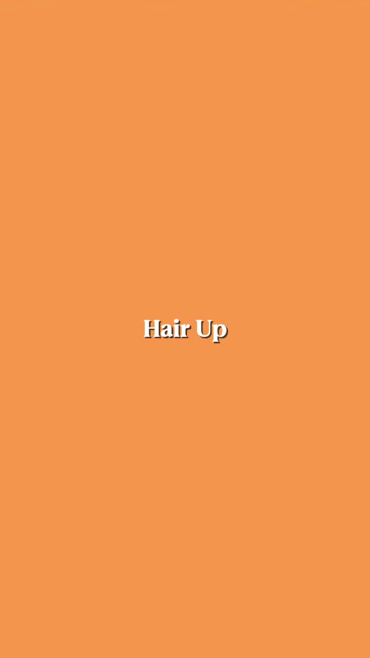 hair up or hair down