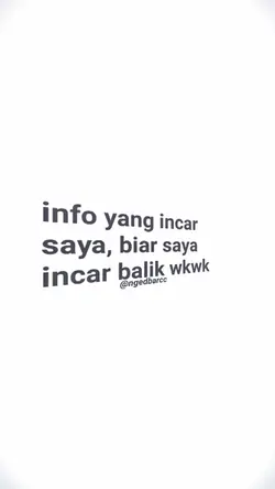 info yang incar saya