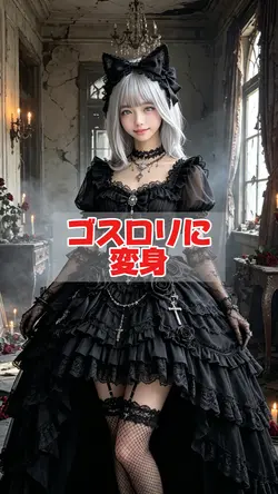 ゴスロリに変身