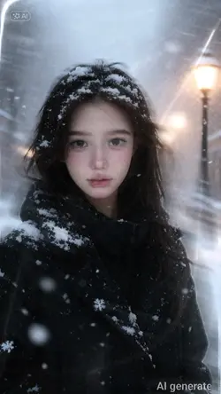 Ghép ảnh dưới tuyết