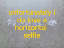 horizontal selfie
