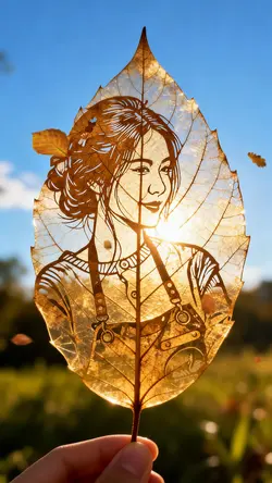 Dry leaf art