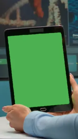 tablet tela verde