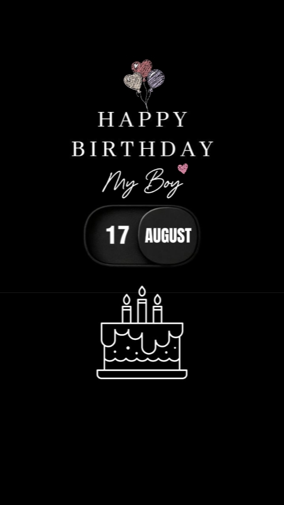 SON BDAY 17 AUGUST