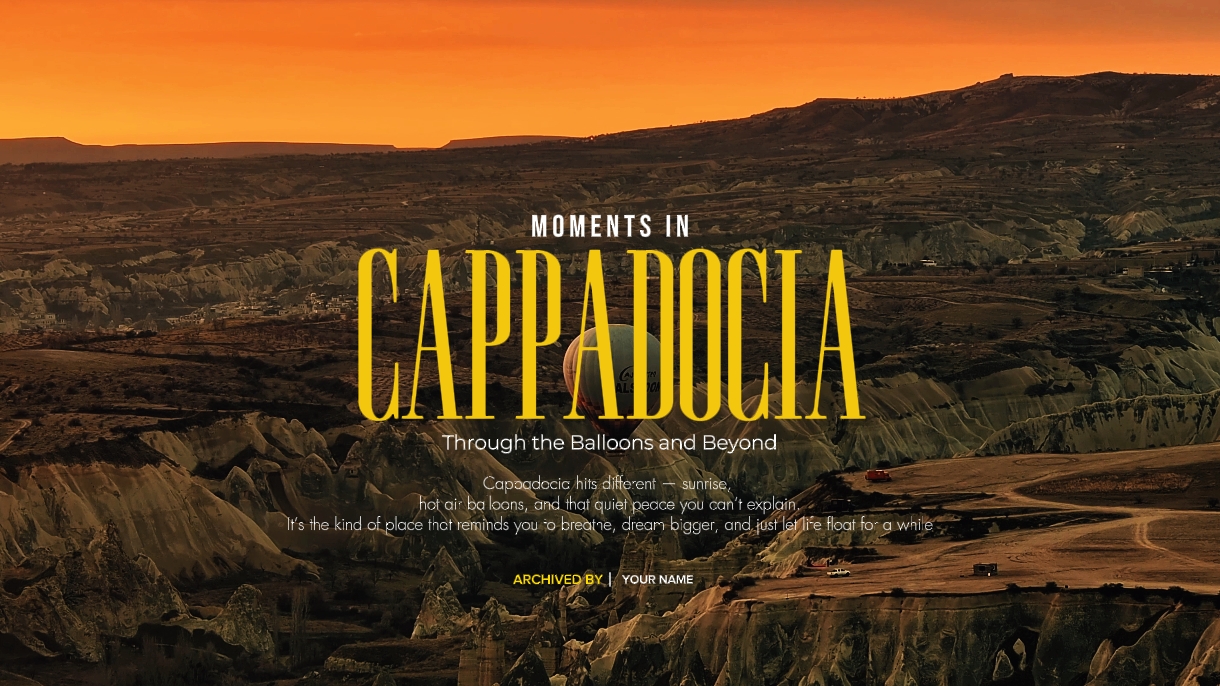 Kapadokya anıları