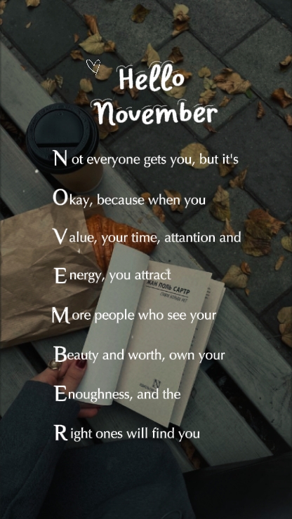 Olá novembro 