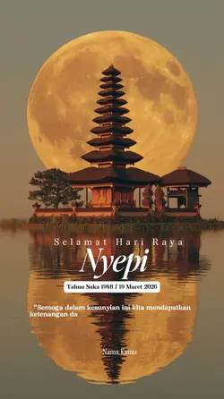 Nyepi 2026 No Foto 