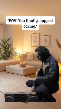 finally stop caring
