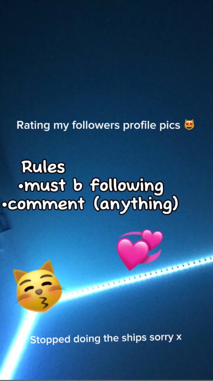 Rating follows xx😻