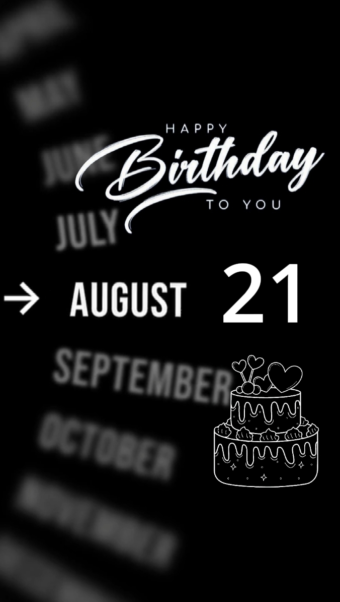 Birthday 21 August