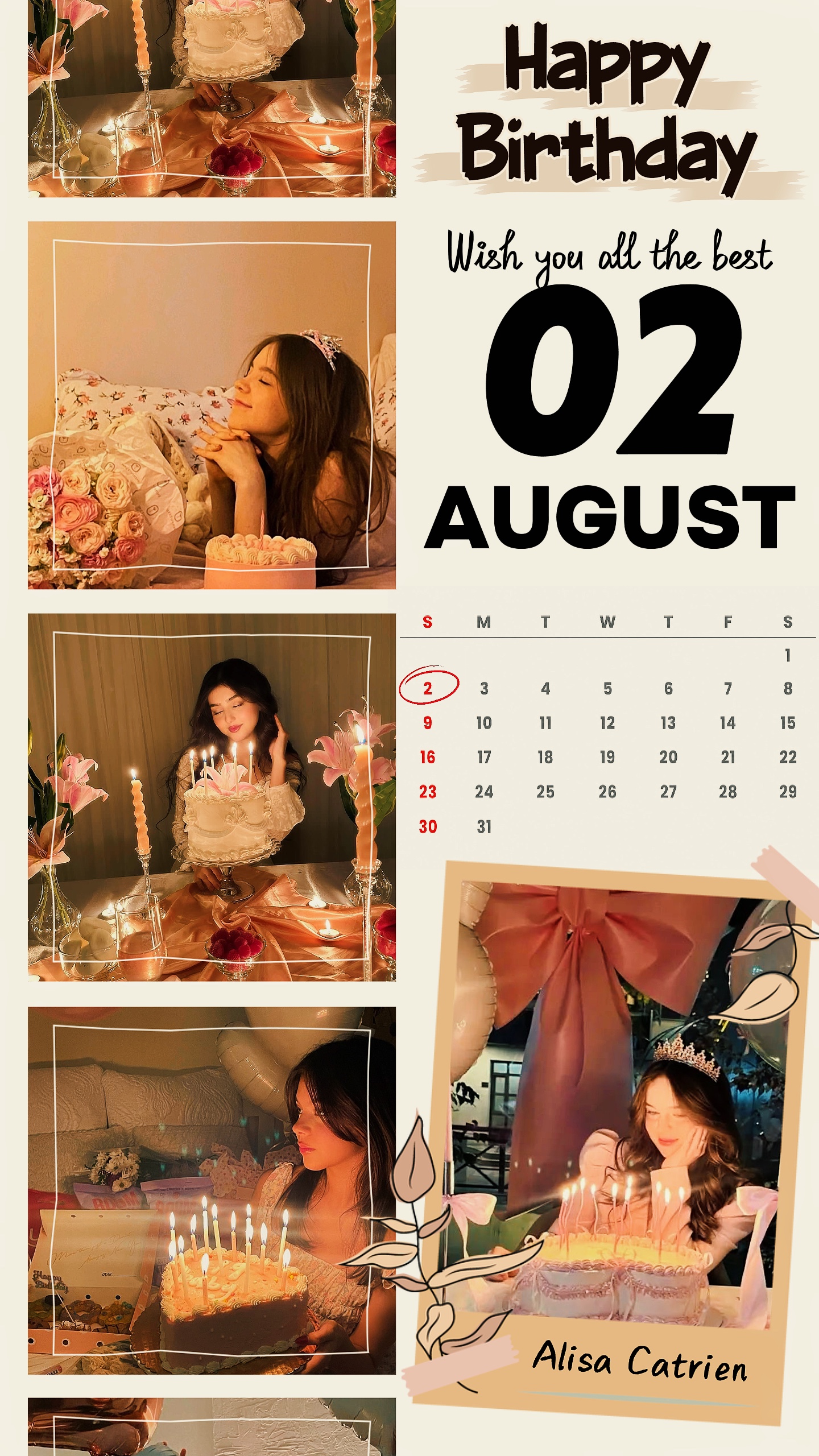 HBD 02 AUGUST 2026
