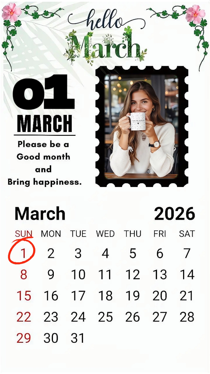 Olá março de 2026
