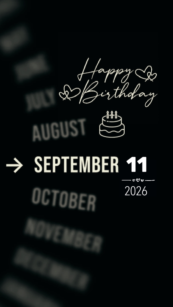 HBD SEPTEMBER 11