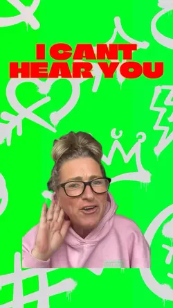 I canโt hear you