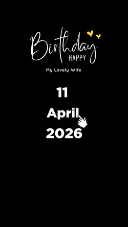 HBD WIFE 11 APRIL