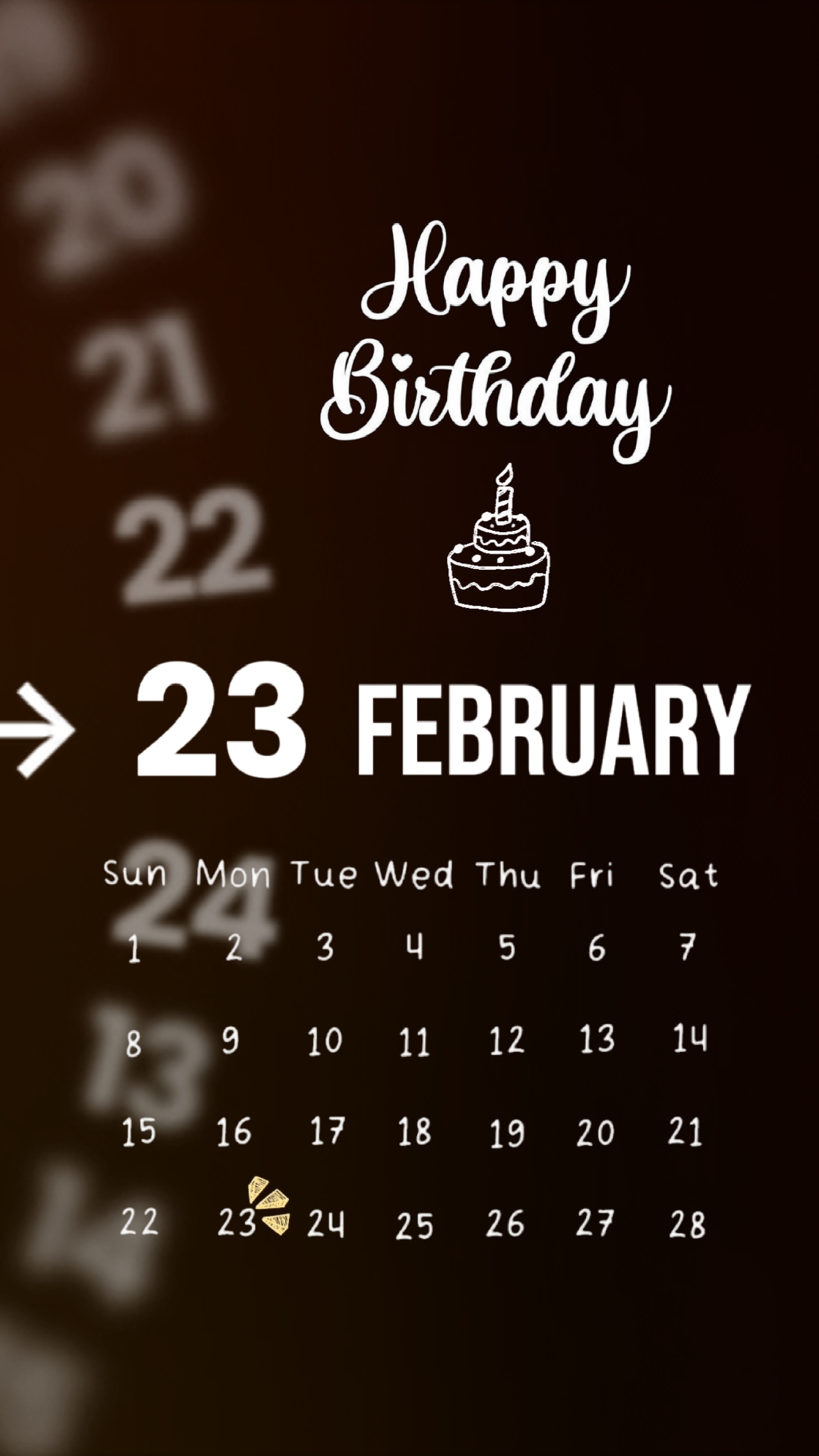 HBD 23 de febrero 