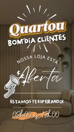 Quartou loja aberta 