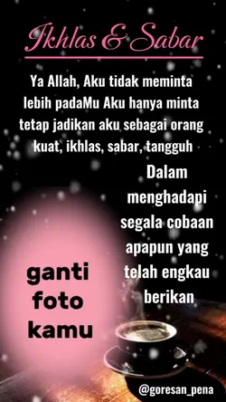 ikhlas dan sabar