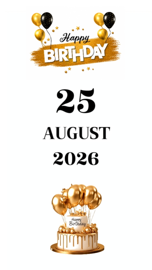 ANIVERSÁRIO FILHO 25 DE AGOSTO