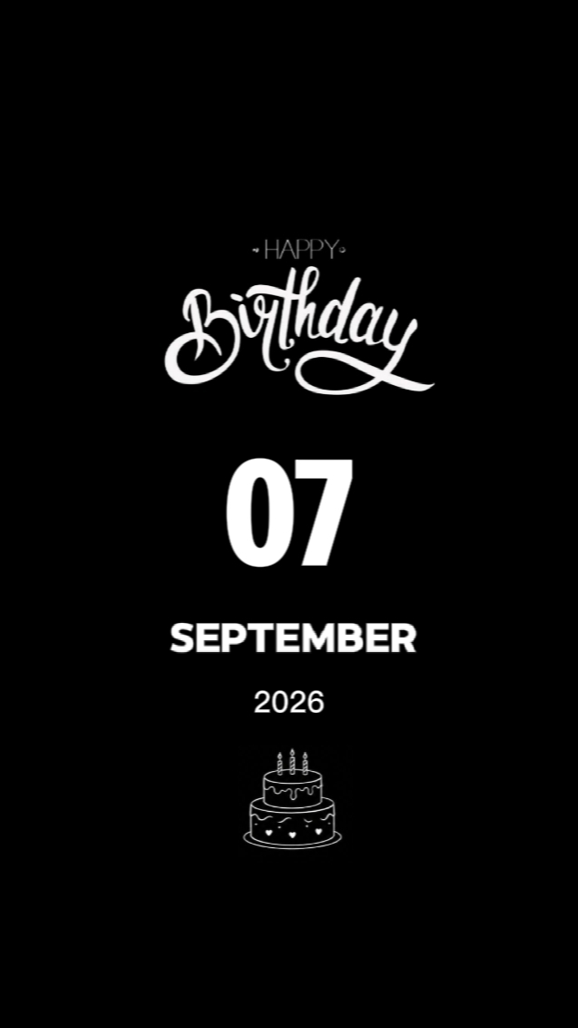 Birthday 7 September