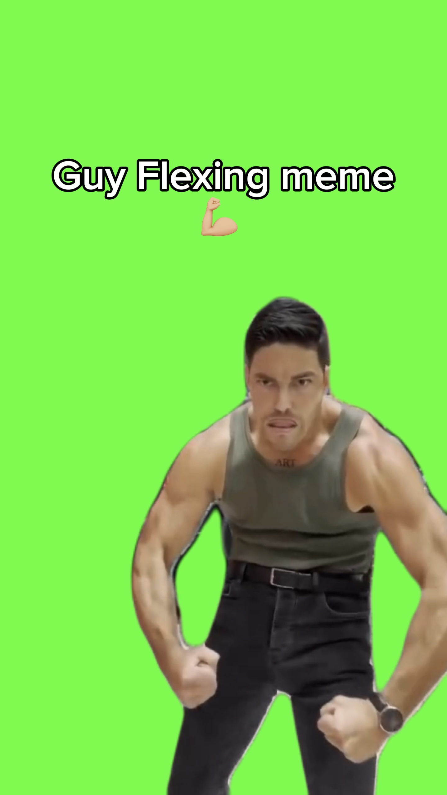 Guy flexing meme 💪🏼