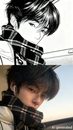 AI manga photo