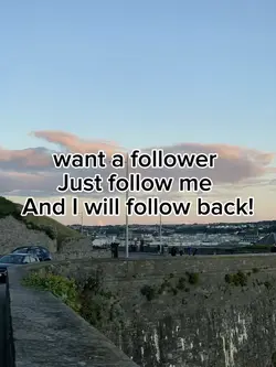 Want a follow!