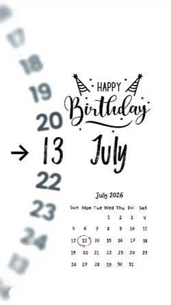 BIRTHDAY 13JULY