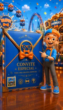 Convite Blippi
