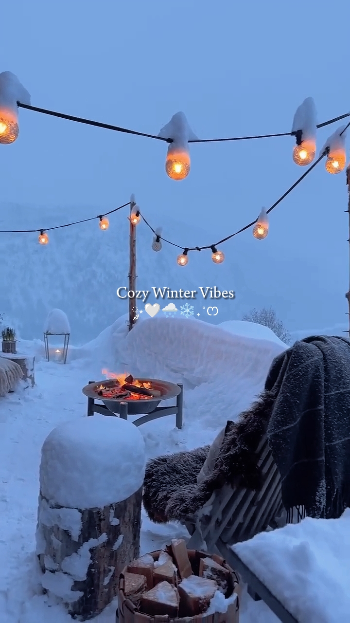 Ambiance hivernale confortable