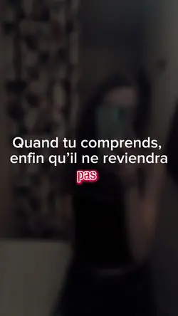 Il ne reviendra pas.