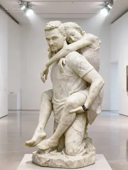 Couple statue ai