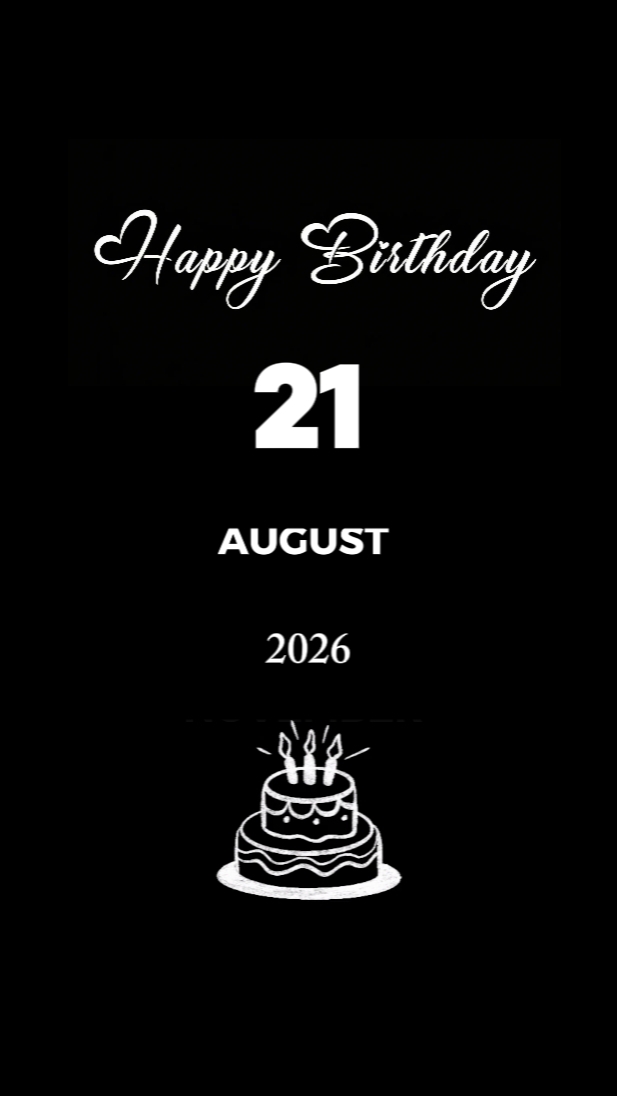 HBDY BABYGIRL 21 AUG