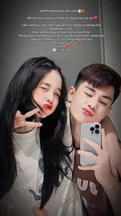 Chúc mừng sn anh iu 