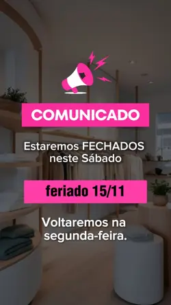 aviso de feriado 