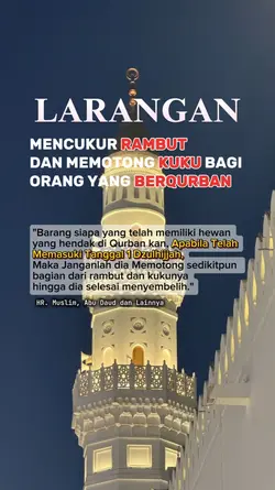 larangan memotong 