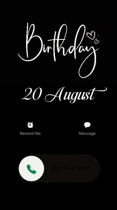 MON ANNIVERSAIRE LE 20 AOUT