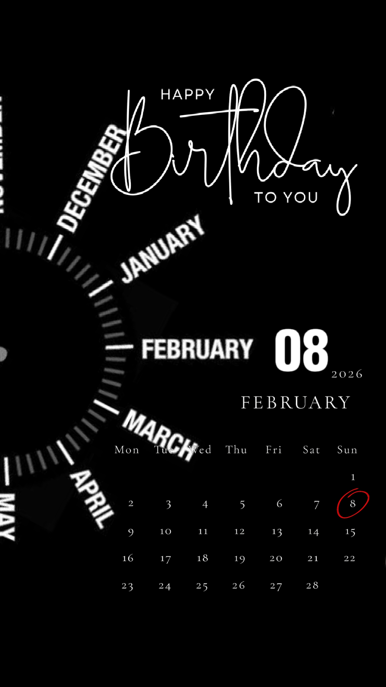 HBD 08 FEBRUARY 