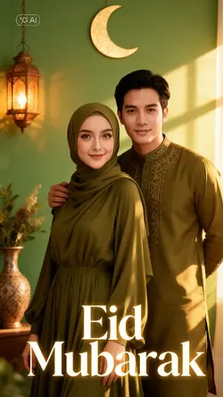 Couple Eid Mubarak 