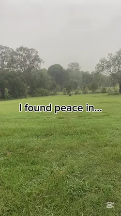 I found peace in….