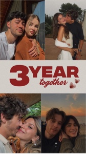 3 anos juntos