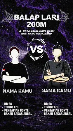 Template balap lari