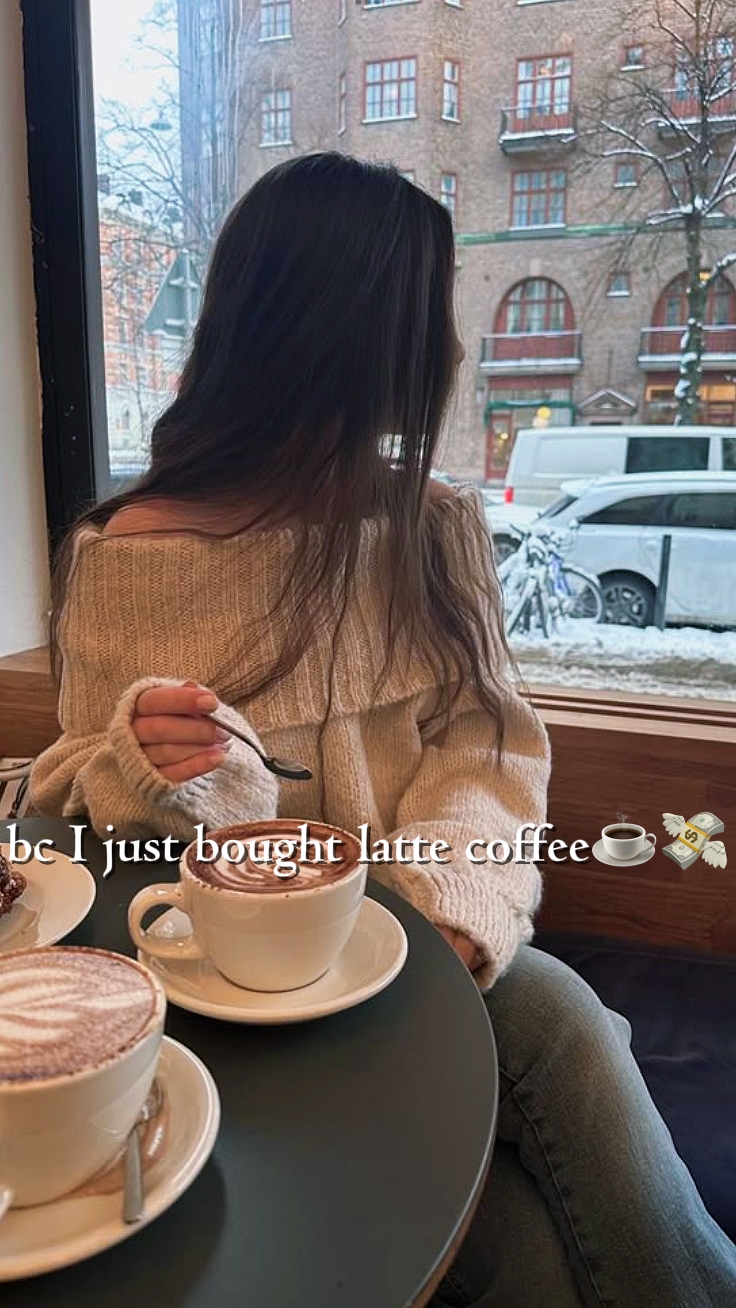 Eu comprei café 