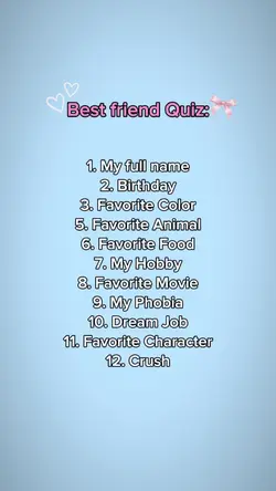 best friend quiz