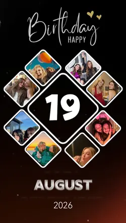 Birthday 19 August