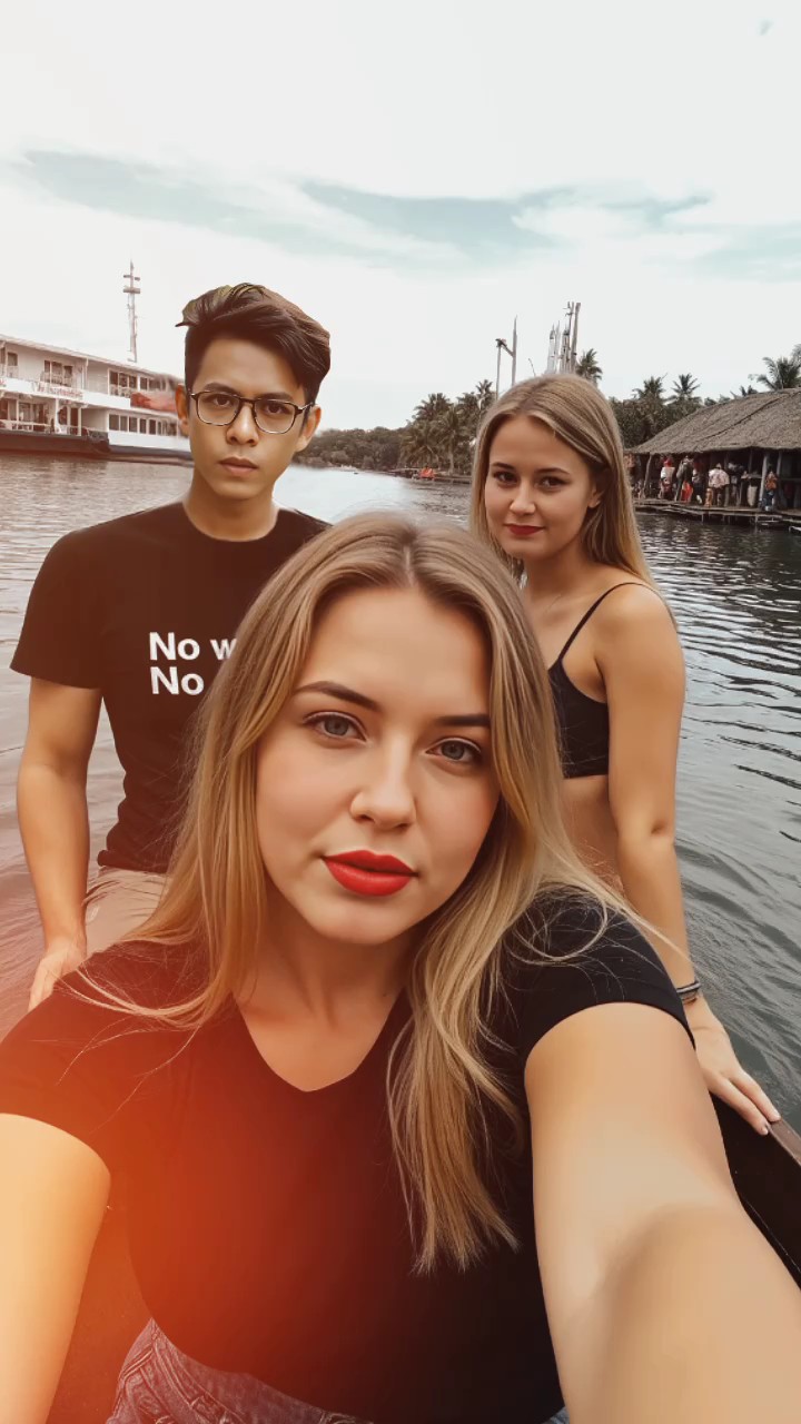 Avec un touriste russe