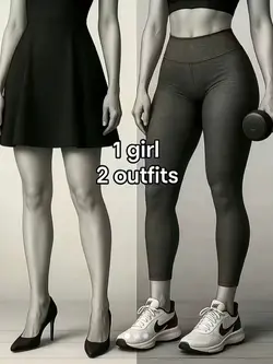 1 girl 2 outfits